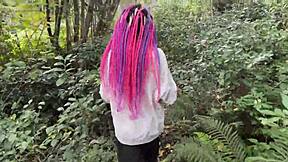 outdoor forest adventure with teen 18+ girl