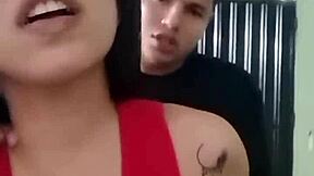 Latina wife roleplays showing husband best friend's doggystyle and riding with big tits