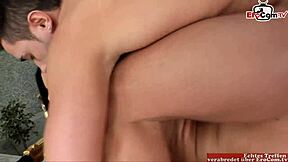 Brunette MILF Receives Hard Anal Creampie