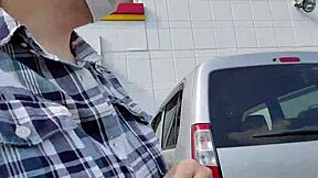 Big-Titted Asian Milf Masturbates Outdoors, Hiding Yet Exposed