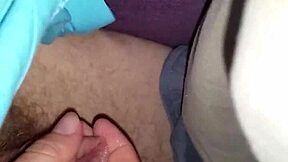 Wife gives amazing handjob leading to cumshot