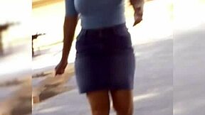 I caress my big tits and ass, sensual teen pleasure building with every touch