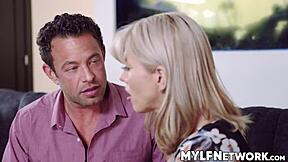 Amber Chase's Husband Should Never Have Fired His Loyal Right Hand Man! Deepthroat And Muff Diving Action.