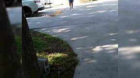 I caress my big tits and ass, sensual teen pleasure building with every touch