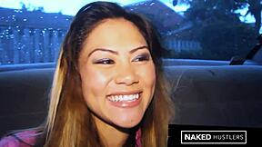 Petite Asian From Nail Salon Sucks Monster Cock Deep