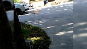 I caress my big tits and ass, sensual teen pleasure building with every touch