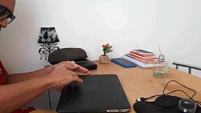 the mature woman said, 'fix my computer and fuck my ass,' leading to anal