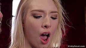 yo, wanna see blonde and brunette in rough anal bondage?