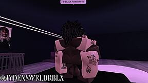 In roblox the asian snowbunny gets corrupted by a massive black cock in interracial sex