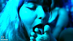 messy foot play with cute lesbians piie and nath