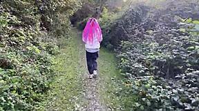 outdoor forest adventure with teen 18+ girl