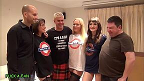 Chubby Prof Tubbs Sloppy Gagging and Cum Swapping with Delilah Adreena