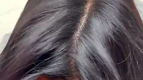 The hot Venezuelan woman wakes me up by giving me a blowjob