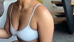 She enjoys time with her stepbrothers in amateur couple setting