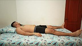 Horny stepsister enters room craving cum in her pussy during anal sex in cowgirl position