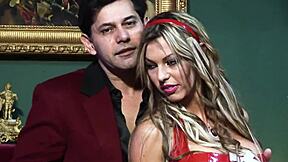 Naughty French Maid Toni Samantha Fucks Her Master in Heels and Lingerie.