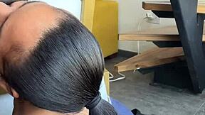 She enjoys time with her stepbrothers in amateur couple setting