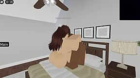 Young Roblox Girl Fucks Her Crush Hard In Virtual World Fucking Adventure