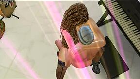 Beyonce in double penetration threesome