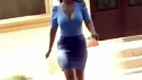 I caress my big tits and ass, sensual teen pleasure building with every touch