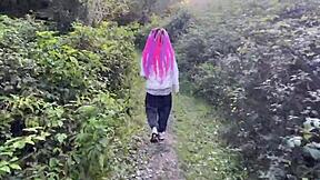 outdoor forest adventure with teen 18+ girl