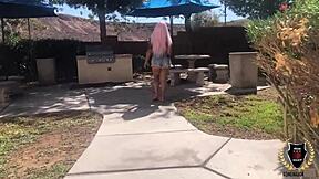 Curvy Barbi with pink hair gets Rome Major cumming on her in Rome