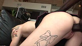 Tattooed Blonde Faye Runaway Rides A Black Dick In Her Asshole