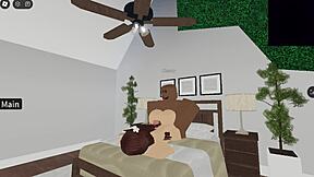 Young Roblox Girl Fucks Her Crush Hard In Virtual World Fucking Adventure