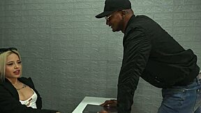 Dangerous Blonde Criminal Xiara Dark Swallows Officer Boris Jackson's BBC