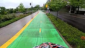 Portland PAWG bends over for doggystyle creampie