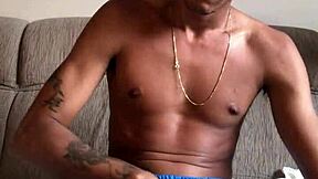 Young Guy Tricked Into Solo Masturbation With Giant Cock Talking Dirty And Cumming.