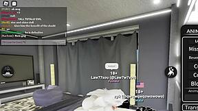 Chatting with a cute 18+ girl on Roblox condo