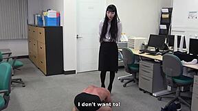 Japanese mistress Mero dominates with smoking and facesitting