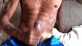 Young Guy Tricked Into Solo Masturbation With Giant Cock Talking Dirty And Cumming.