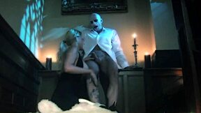 Carly Swallows Loads at Church with Shaved Pussy Facial