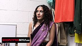 exotic indian milf stripped and fucked for shoplifting