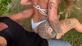 Blonde on Beach Blowjob for Money