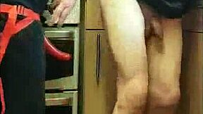 Girl fucks boyfriend's ass in kitchen, public cornfield, and bathroom with ass to mouth