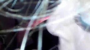 My girlfriend is sucking that big black cock