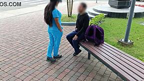 Mexico's health secretary, a bold nurse, invites men home for hardcore blowjobs and wild hospital-style fucking