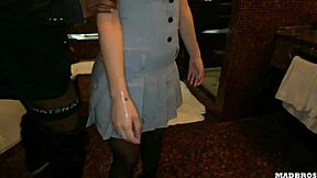 Beautiful Italian Girl Caught Stealing And Fucked Anal And Dp With Her Own Boss.