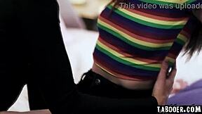 Gizelle Blanco Spies On Maya Woulfe And Hazel Moore Tribbing With Pussy Licking And Face Sitting