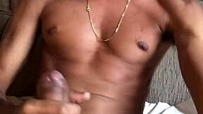 Young Guy Tricked Into Solo Masturbation With Giant Cock Talking Dirty And Cumming.