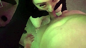 goth babe feels deep emotion sucking older asian cock