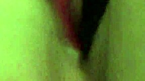 Fucking my pierced pussy in crotchless panties with vibrator to loud orgasm