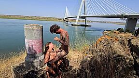 Beautiful Brazilian Damiana Flashes And Fucks On Road!