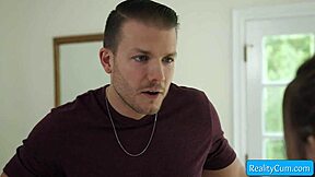 hey step-bro, want me to lick and finger your huge dick?