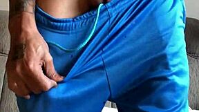 Young Guy Tricked Into Solo Masturbation With Giant Cock Talking Dirty And Cumming.