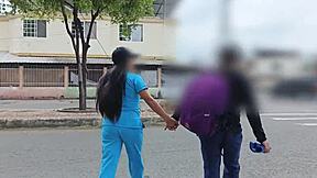 Mexico's health secretary, a bold nurse, invites men home for hardcore blowjobs and wild hospital-style fucking