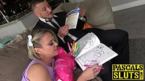 British submissive dominated roughly by experienced master, anal and riding